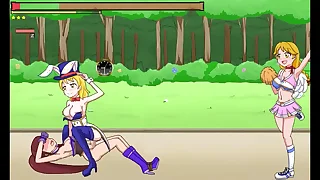 Ninja in hentai ryona coition with cute women in new erotic game video